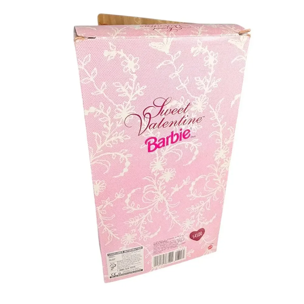 Barbie Doll Sweet Valentine '95 Hallmark Brunette Pink Gown Jewelry Shoes Mattel